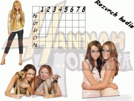 rozvrh hodin hannah montana.jpg